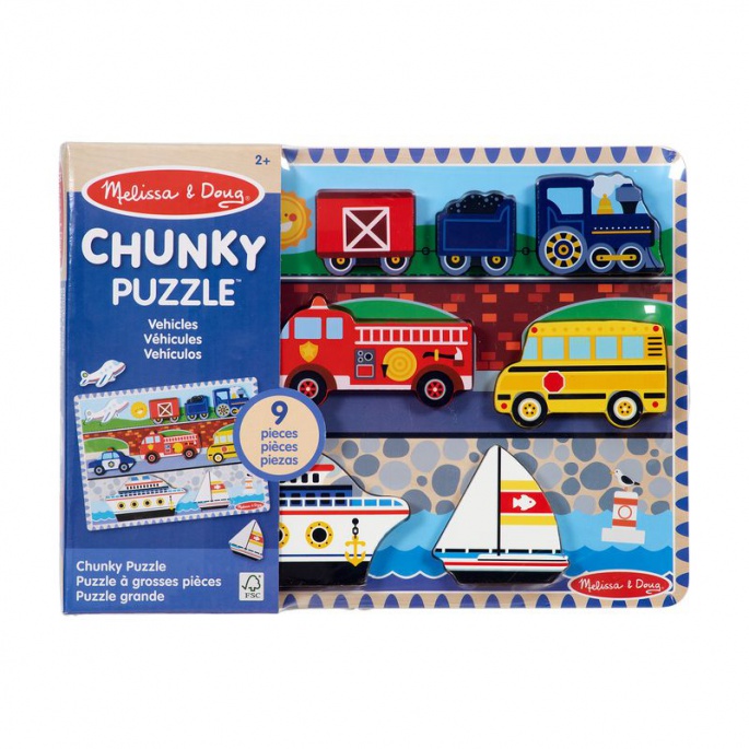 Puzzle in legno Melissa & Doug veicoli