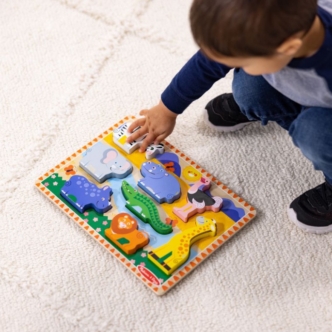 Melissa & Doug puzzle in legno animali dello zoo