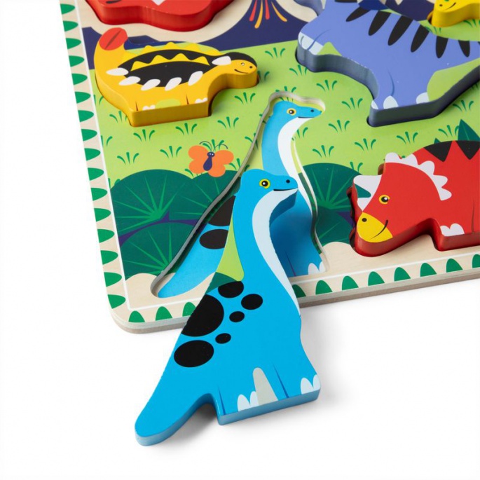 Melissa & Doug puzzle in legno dinosauri