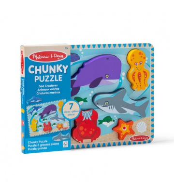 Melissa & Doug puzzle in legno animali marini