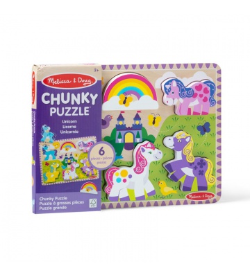 Melissa & Doug puzzle in legno con unicorni