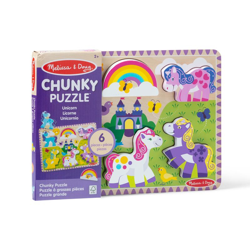 Melissa & Doug puzzle in legno con unicorni