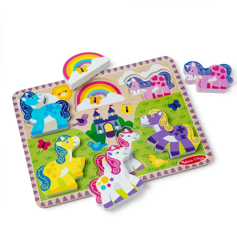 Melissa & Doug puzzle in legno con unicorni