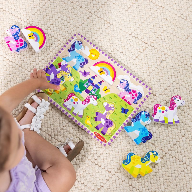 Melissa & Doug puzzle in legno con unicorni
