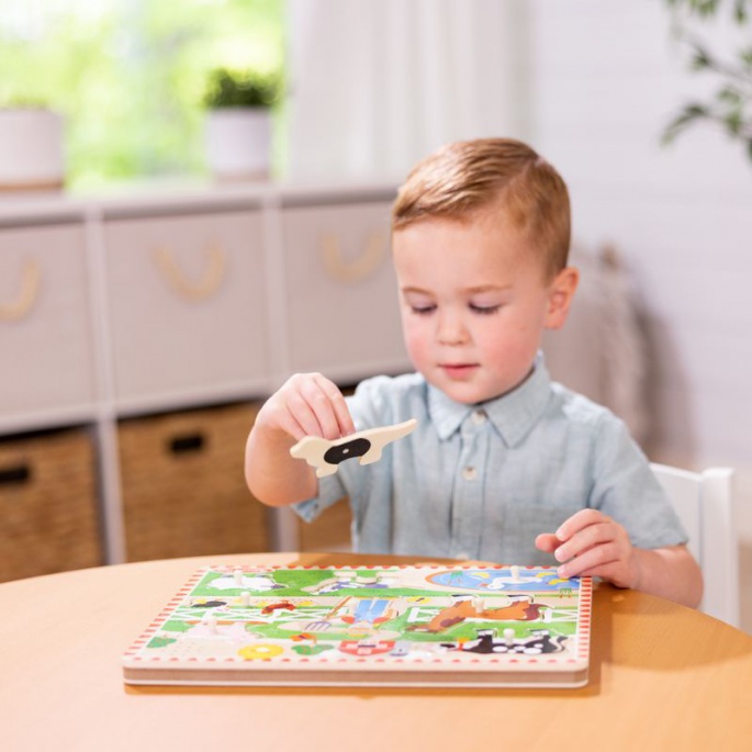 Puzzle in legno con suoni Melissa & Doug Old MacDonald Farm