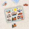 Melissa & Doug puzzle in legno con effetti sonori veicoli
