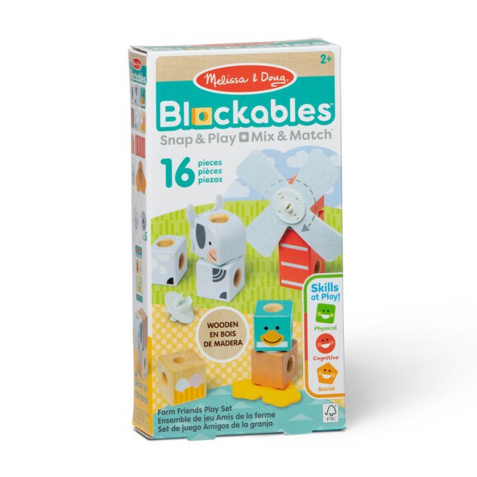 Melissa & Doug Blockables set da costruzione fattoria