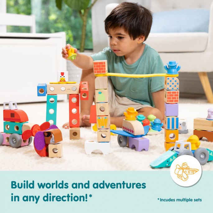 Melissa & Doug Blockables set da costruzione selvaggia