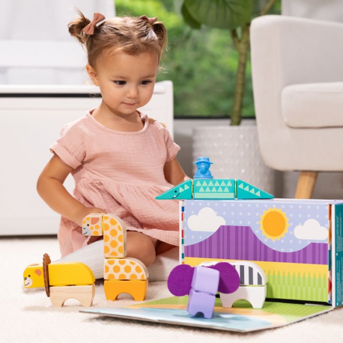 Melissa & Doug Blockables set da gioco safari costruzioni