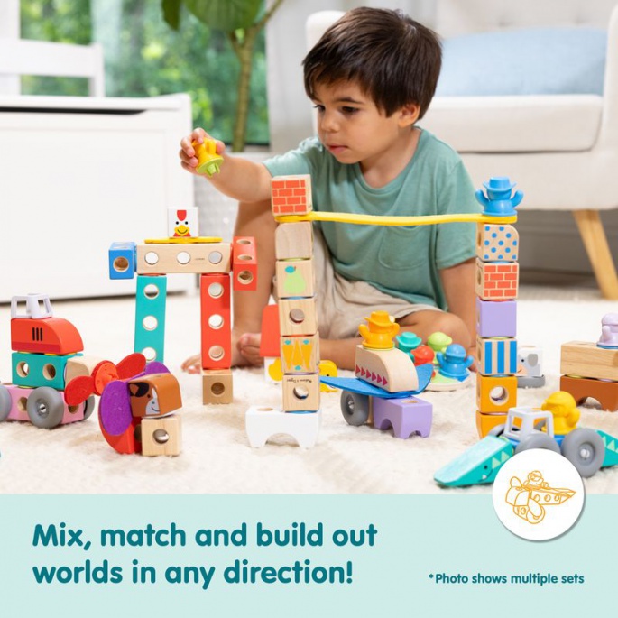 Melissa & Doug Blockables set da gioco safari costruzioni