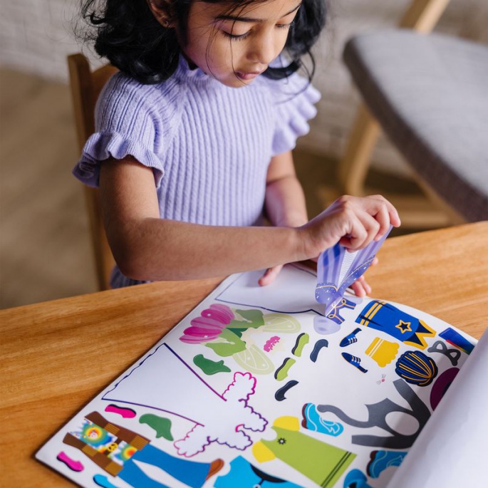 Melissa & Doug adesivi riutilizzabili con tavoletta - vestiti