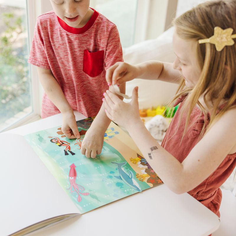 Melissa & Doug adesivi riutilizzabili con base - mondo degli animali