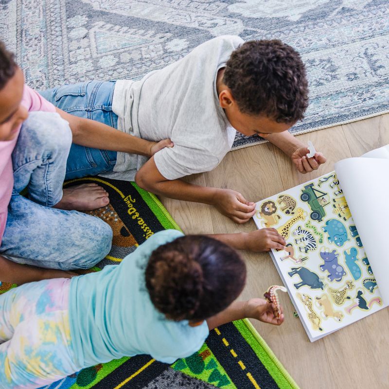 Melissa & Doug adesivi riutilizzabili con base - mondo degli animali