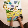 Melissa & Doug adesivi riutilizzabili con base - mondo degli animali