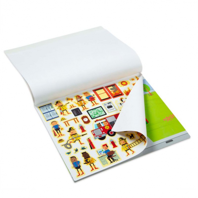 Melissa & Doug adesivi riutilizzabili con tavola - città