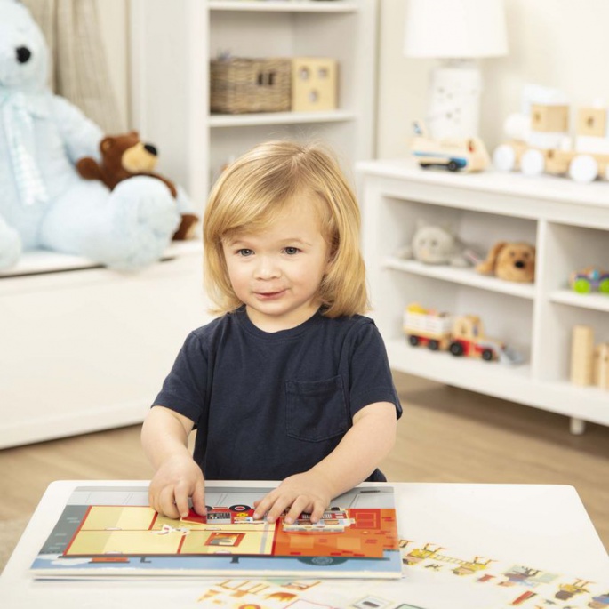 Melissa & Doug adesivi riutilizzabili con tavola - città