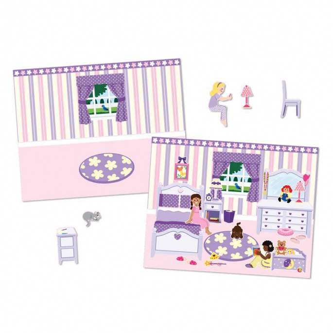 Melissa & Doug adesivi riutilizzabili con base - casa