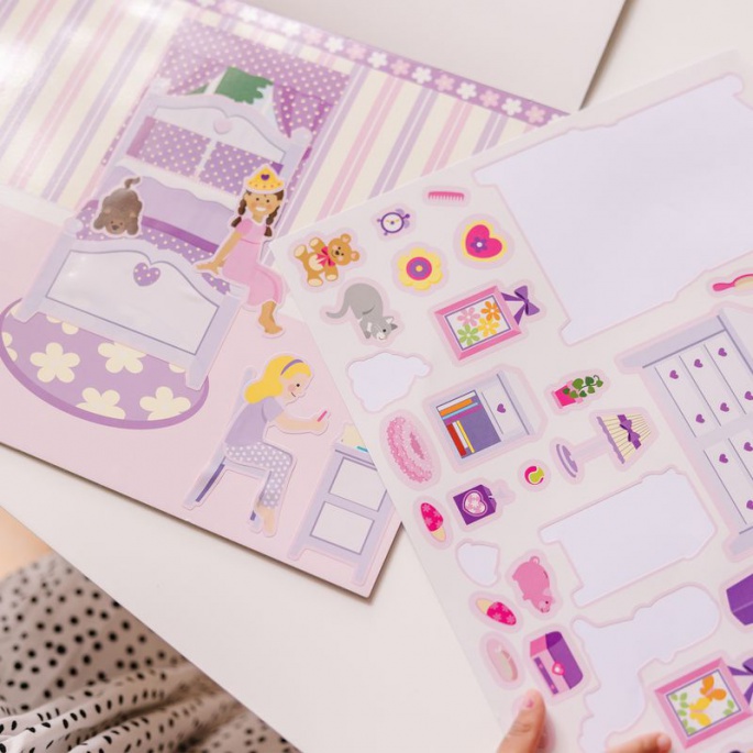 Melissa & Doug adesivi riutilizzabili con base - casa