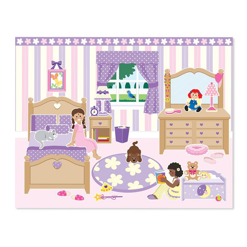 Melissa & Doug adesivi riutilizzabili con base - casa