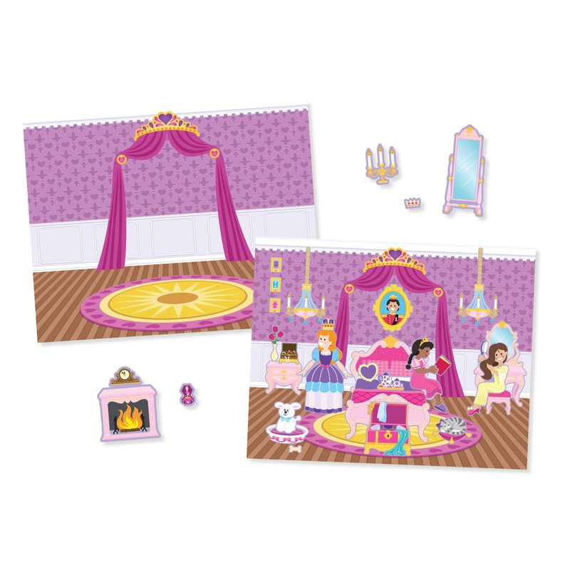 Melissa & Doug adesivi riutilizzabili con base - castello