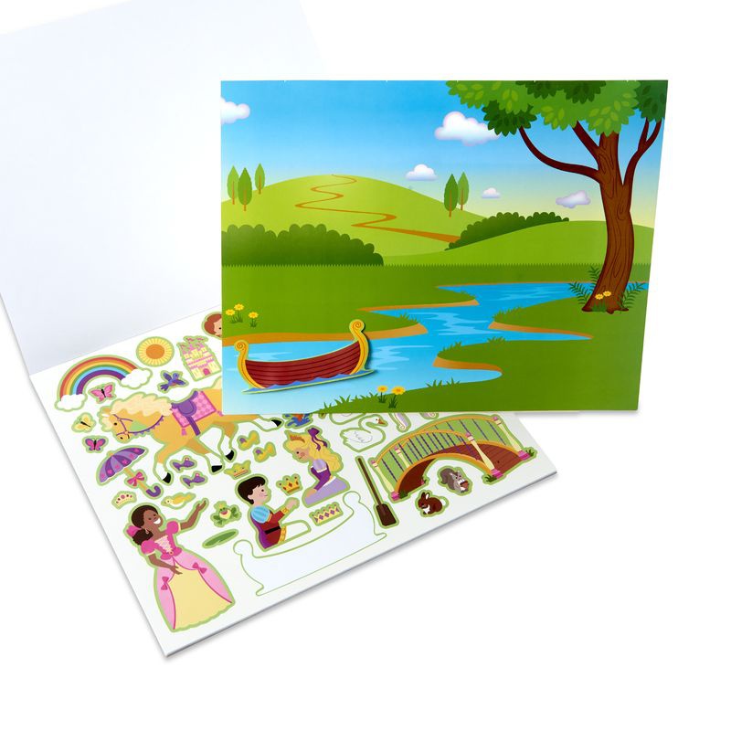 Melissa & Doug adesivi riutilizzabili con base - castello