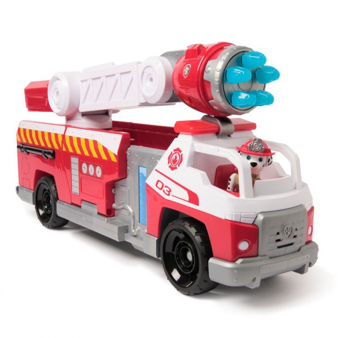 Set conveniente: Paw Patrol Fire Rescue grande veicolo interattivo dei vigili del fuoco + veicolo Zuma