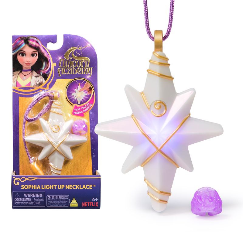 Set convenienza: Unicorn Academy peluche Wildstar con suoni 38 cm + collana con anello