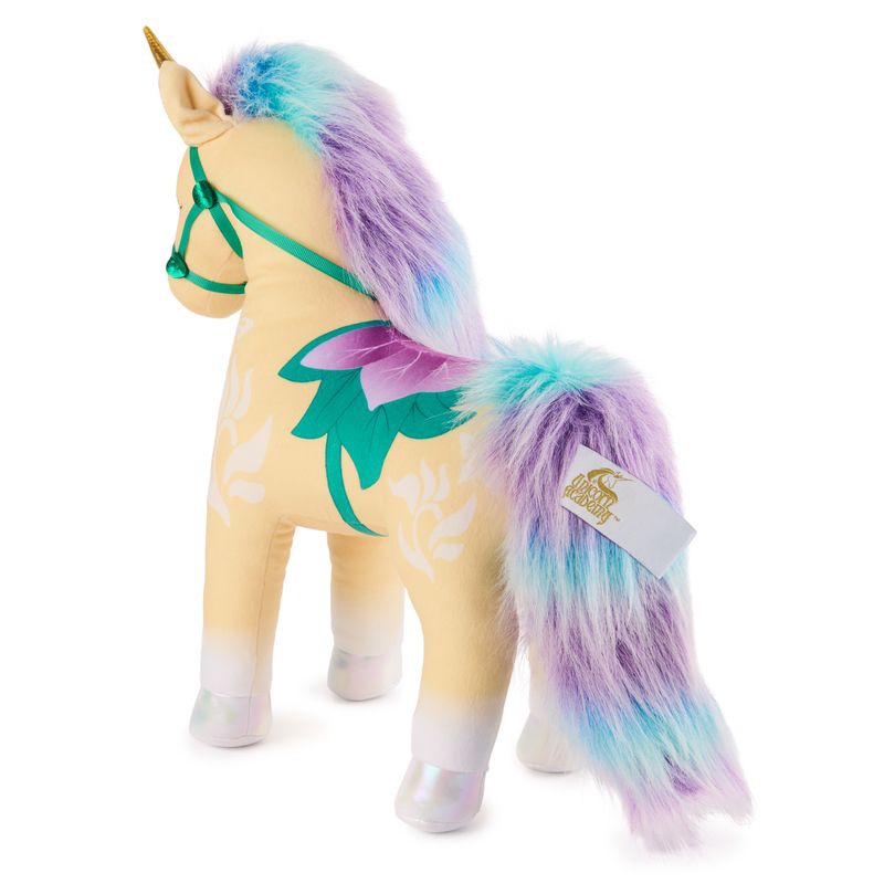Set vantaggioso: Unicorn Academy peluche unicorno Leaf 38 cm + collana con anello