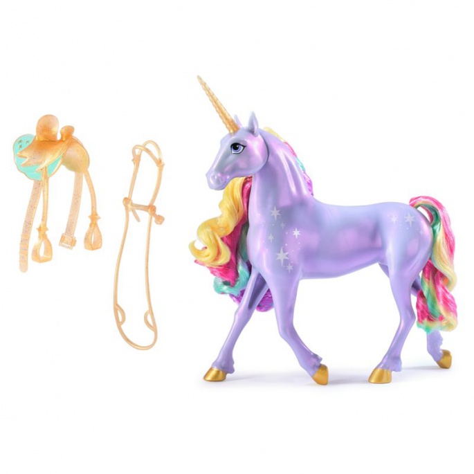 Set vantaggioso: Unicorn Academy unicorno luminoso Wildstar 28 cm + collana con anello