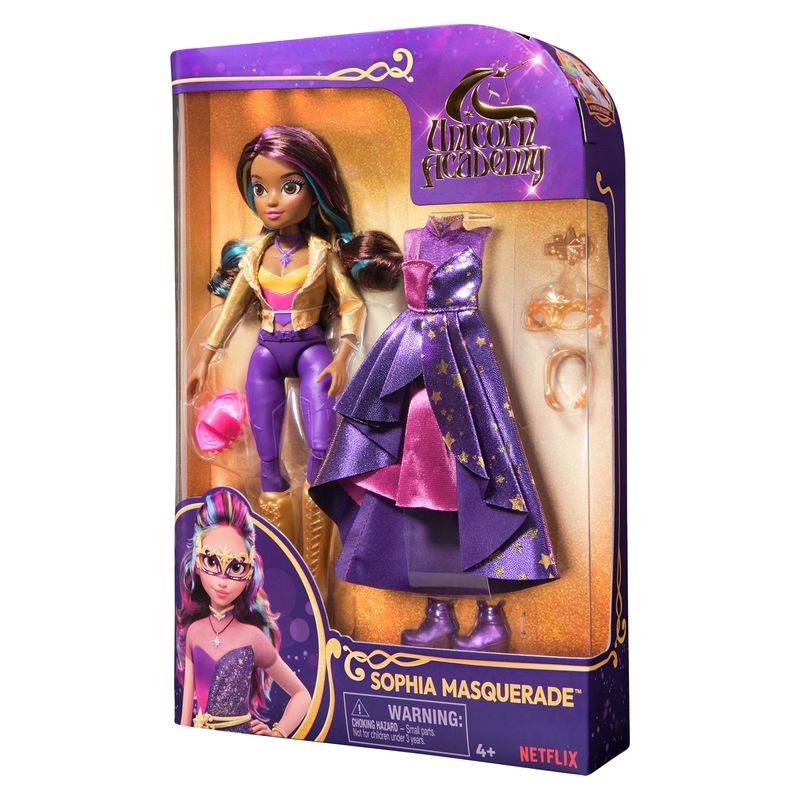 Set conveniente: Unicorn Academy deluxe bambola Sophia 24 cm + collana con anello