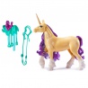 Set conveniente: Unicorn Academy unicorno per acconciare Leaf 28 cm + collana con anello