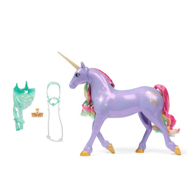 Set vantaggioso: Unicorn Academy unicorno da pettinare Wildstar 24 cm + collana con anello