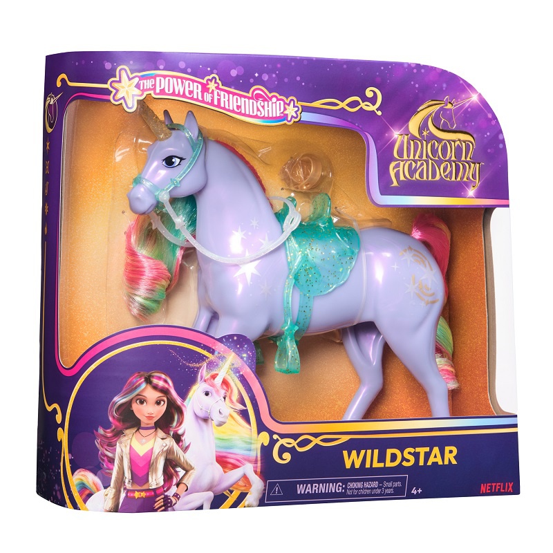 Set vantaggioso: Unicorn Academy unicorno da pettinare Wildstar 24 cm + collana con anello