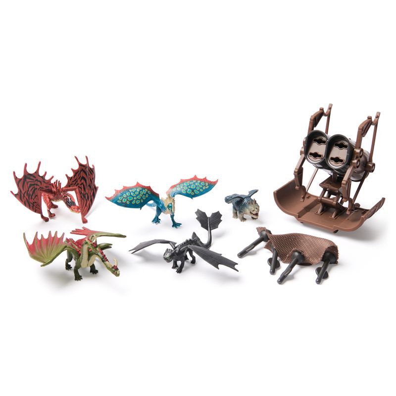 Set vantaggioso: Dragon Trainer multibalení figure + drago e Viking Gronkio e Gambedipesce