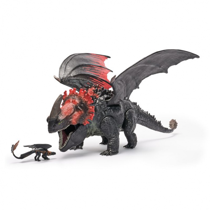 Set conveniente: Dragon Trainer grande drago Morte Rossa + drago e Viking Gronkio e Gambedipesce