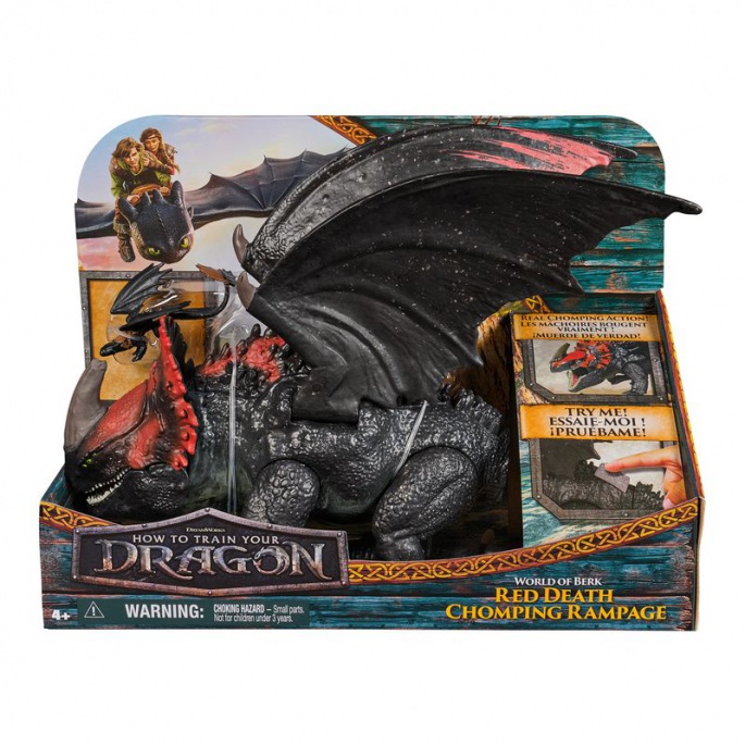 Set conveniente: Dragon Trainer grande drago Morte Rossa + drago e Viking Gronkio e Gambedipesce