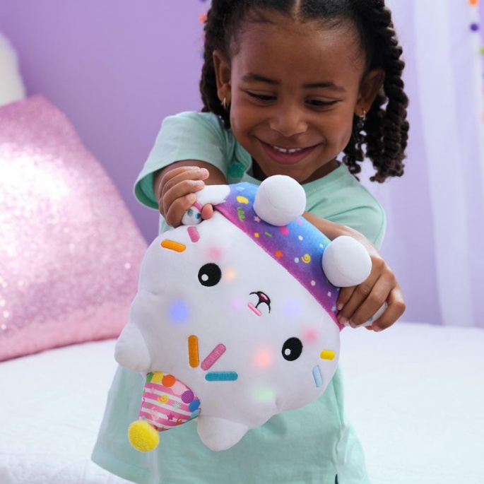 Set conveniente: Casa delle Bambole di Gabby Cakey peluche con suoni + Mercat peluche con funzione