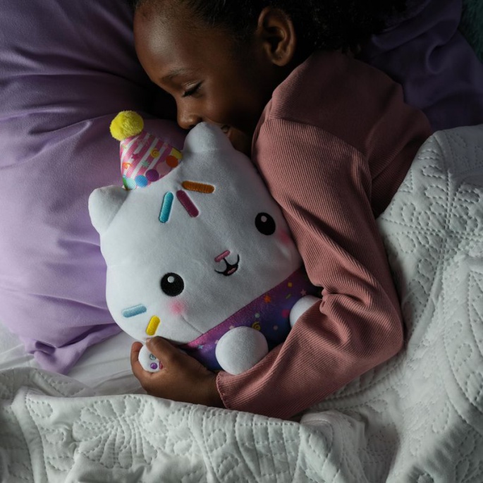 Set conveniente: Gabby’s Dollhouse peluche parlante Cakey + peluche DJ Catnip e Mercat