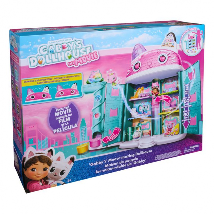 Set conveniente: Grande Casa del film Gabby’s Dollhouse + Stanza da gioco Cucina