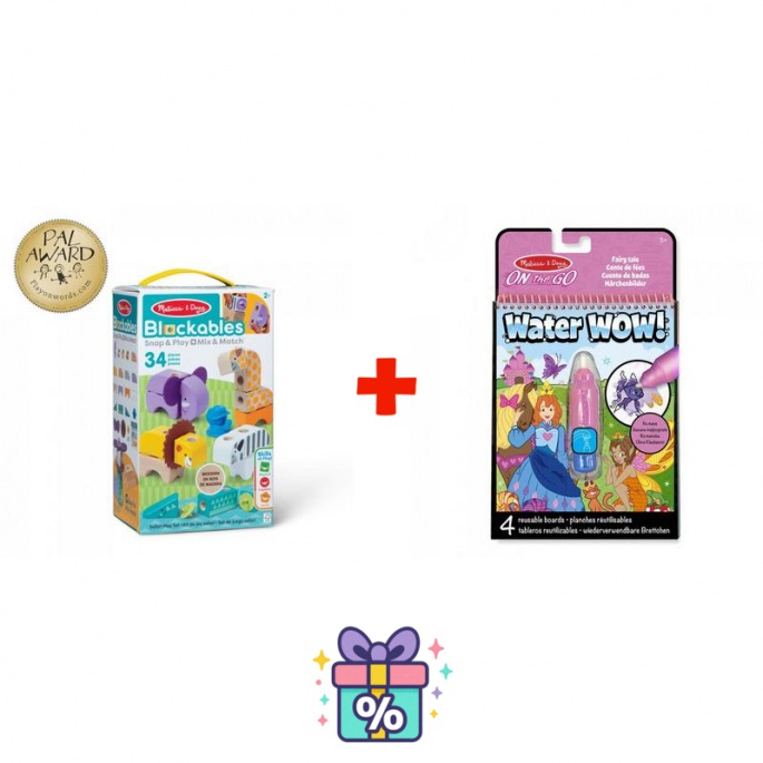 OFFERTA: Melissa & Doug Blockables set safari + storie d'acqua magiche GRATIS