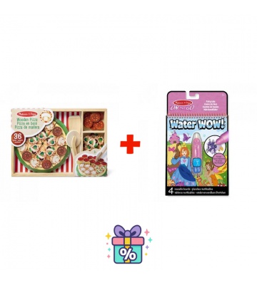 OFFERTA: Set festa della pizza Melissa & Doug + Water WOW magie con l'acqua fiabe IN OMAGGIO