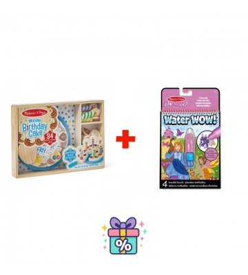 OFFERTA: set torta di compleanno Melissa & Doug + fiabe magiche con acqua Water WOW GRATIS