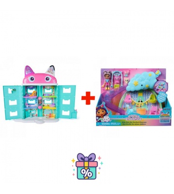 Set vantaggioso: Gabby’s Dollhouse nel film: grande casa del film + set di gioco asilo nido