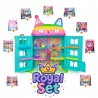 Royal set: Gabby’s Dollhouse grande casa festa con 9 accessori + DJ Catnip di peluche GRATIS