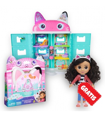 OFFERTA: Gabby’s Dollhouse grande casa del film + orecchie con effetti + bambola pettinabile GRATIS