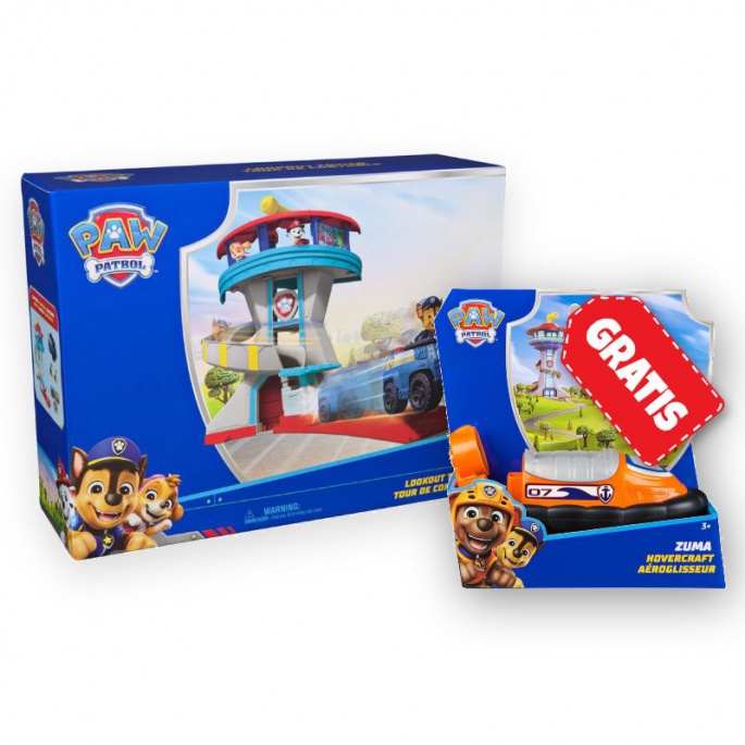 OFFERTA: Paw Patrol torre di guardia + veicolo base Zuma 2025 GRATIS