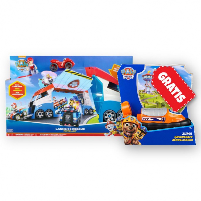 OFFERTA: Paw Patrol grande Patroller con suoni e luci + veicolo base Zuma GRATIS