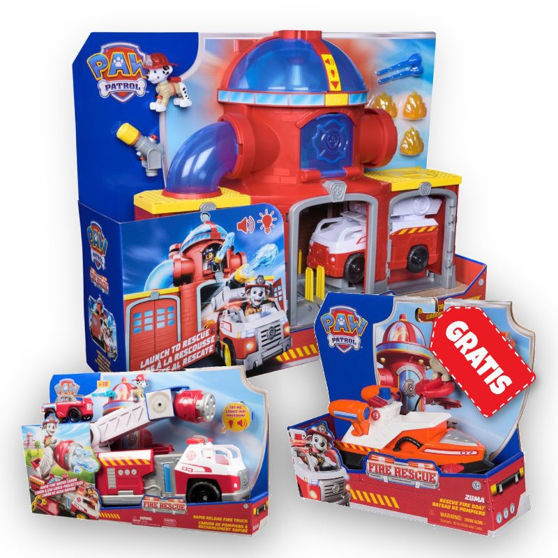 OFFERTA: Paw Patrol caserma dei pompieri + grande camion dei pompieri interattivo + Zuma GRATIS