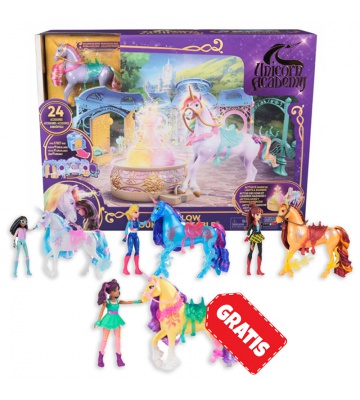 OFFERTA: Scuderia pieghevole Unicorn Academy + 7 unicorni e personaggi da 11 cm + Ava e Leaf GRATIS