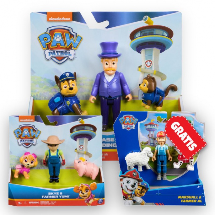 OFFERTA: Paw Patrol Humdinger e Chase + Yumi e Skye + Marshal e Farmer Al Gratuito
